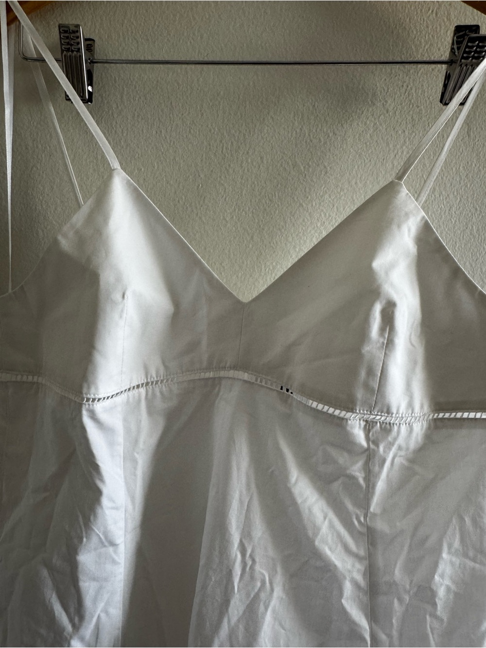 G. Label by Goop Après Spaghetti Strap Empire Waist White Maxi Dress size 0 - Picture 5 of 7
